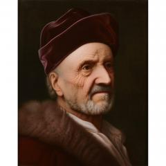 Konigliche Porzellan Manufaktur KPM Pair of large KPM porcelain portrait plaques after Balthasar Denner - 2841516