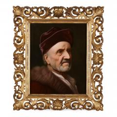  Konigliche Porzellan Manufaktur KPM Pair of large KPM porcelain portrait plaques after Balthasar Denner - 2841524