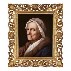  Konigliche Porzellan Manufaktur KPM Pair of large KPM porcelain portrait plaques after Balthasar Denner - 2841525