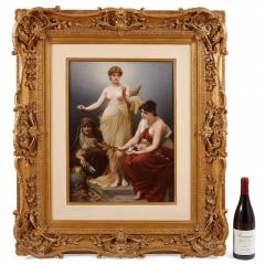  Konigliche Porzellan Manufaktur KPM Very fine and large KPM porcelain plaque of The Three Fates - 3928212