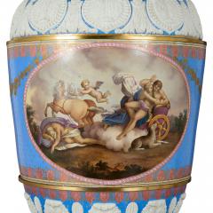  Konigliche Porzellan Manufaktur KPM Very large antique German hand painted porcelain vase by KPM - 4239152