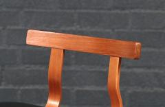  Korup Stolefabrik Danish Modern Teak Leather Bar Stools by Korup Stolefabrik - 4693911