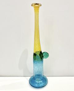  Kosta Boda AB 1970s Bertil Vallien Swedish Blue Green Yellow Art Glass Vase for Kosta Boda - 3188471