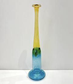  Kosta Boda AB 1970s Bertil Vallien Swedish Blue Green Yellow Art Glass Vase for Kosta Boda - 3188481