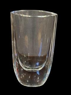  Kosta Boda AB KOSTA BODA MODERNIST CLEAR GLASS VASE - 4486948
