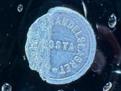  Kosta Boda AB Kosta Small Table Lamp Black Glass Sweden 1950s - 4491572