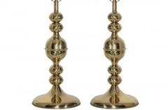  Kosta Boda AB Pair of Brass Kosta Table Lamps circa 1970s - 3350396