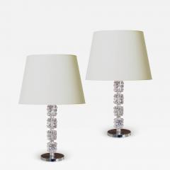  Kosta Boda AB Pair of Table Lamps Attributed to Kosta Boda - 2908457