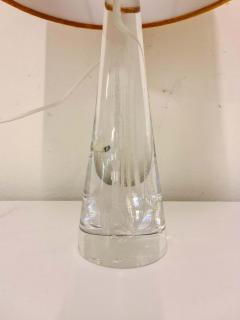  Kosta Midcentury Crystal Glass Table Lamp by Vicke Lindstrand Kosta Sweden - 2339939