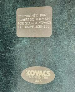  Kovacs Pair of Floor Lamps Torchieres by Robert Sonneman for George Kovacs USA 1987 - 4128672