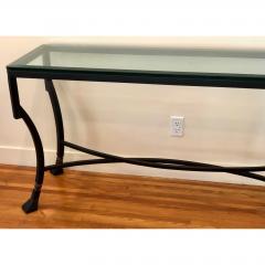  Kreiss Kreiss Luxury Home Iron Glass Palomino Console Table - 1767737