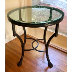  Kreiss Kreiss Luxury Home Iron Glass Palomino Side End Occasional Table - 1767753