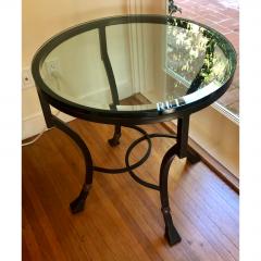  Kreiss Kreiss Luxury Home Iron Glass Palomino Side End Occasional Table - 1767754