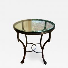  Kreiss Kreiss Luxury Home Iron Glass Palomino Side End Occasional Table - 1768671