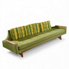  Kroehler Mfg Co Adrian Pearsall Style Kroehler American Leisure Mid Century Sofa Walnut Sofa - 4416840