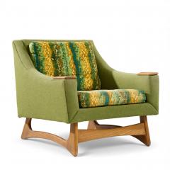  Kroehler Mfg Co Adrian Pearsall Style Kroehler American Leisure Walnut Lounge Chairs Pair - 4416555