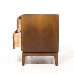  Kroehler Mfg Co Broyhill Brasilia Style Mid Century Walnut Nightstands Pair - 4179669