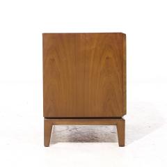  Kroehler Mfg Co Broyhill Brasilia Style Mid Century Walnut Nightstands Pair - 4179670