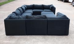  Kroehler Mfg Co Kroehler PlayPen or Galaxy Pit Sectional Sofa 11 Sections in Dark Gray - 4618331