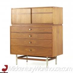  Kroehler Mfg Co Kroehler Signature Mid Century Rosewood and Walnut Highboy Dresser - 3141736