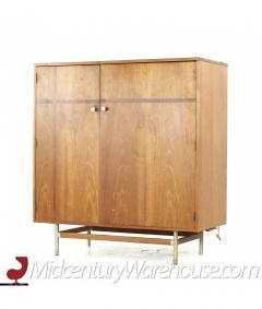  Kroehler Mfg Co Kroehler Signature Mid Century Walnut and Rosewood Highboy Armoire - 3117910