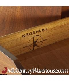  Kroehler Mfg Co Kroehler Signature Mid Century Walnut and Rosewood Highboy Armoire - 3117919