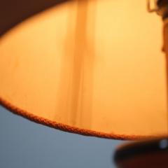  Kupittaan Savi Sizable Ceramic Table Lamp Hand Painted Flowers Kupittaan Savi Finland 1940s - 4550281