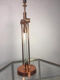  Kurt Versen Inc RARE MODERNIST ART DECO COPPER AND GLASS KURT VERSEN LAMP - 786714