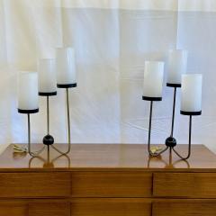  Kurt Versen Pair of Large Mid Century Modern Brass Table Desk Lamps by Kurt Versen - 3273236