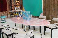  L A Studio Contemporary Dining Table Made of Rose Quartz Designed by L A Studio - 2154268