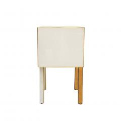  L A Studio Contemporary Solid Wood and Glass Italian Pair of Bedside Tables by L A Studio - 1727694