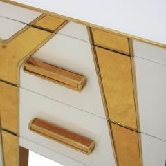  L A Studio Contemporary Solid Wood and Glass Italian Pair of Bedside Tables by L A Studio - 1727697