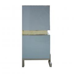  L A Studio L A Studio Modern Solid Wood and Colored Glass Italian Drinks Cabinet - 955634