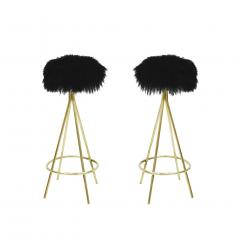  L A Studio Mid Century Modern Style Italian Stools - 1249649