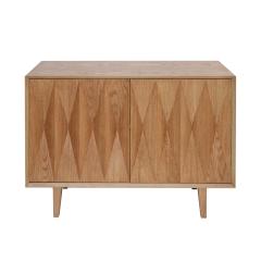  L A Studio Mid Century Modern Style Oak Wood pair of Italian Sideboards by L A Studio - 2204304