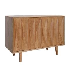  L A Studio Mid Century Modern Style Oak Wood pair of Italian Sideboards by L A Studio - 2204306