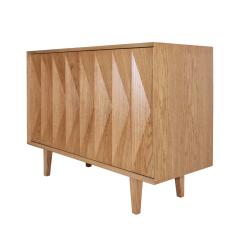  L A Studio Mid Century Modern Style Oak Wood pair of Italian Sideboards by L A Studio - 2204307