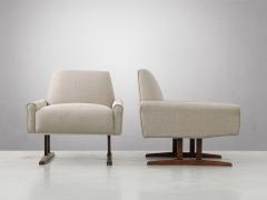  L Atelier San Paulo Rare Midcentury Pair of LAtelier Armchairs Made by Brazilian Hardwood - 2268221