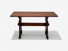  L JG Stickley Gustav Stickley Arts Crafts Trestle Base Library Table Mission Oak 1900s - 4050746