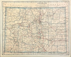  L L Poates 1925 Colorado Map by L L Poates Eng Co  - 3968170