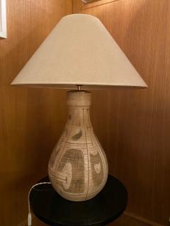  LES POTIERS D ACCOLAY Ceramic Table Lamp Accolay France 1960s - 2273580