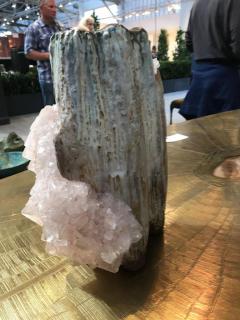  LUKAS WEGWERTH CONTEMPORARY CERAMIC VASE WITH PINK SALT CRYSTALS BY LUKAS WEGWERTH - 3167860