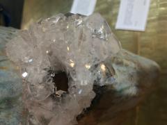  LUKAS WEGWERTH CONTEMPORARY CERAMIC VASE WITH PINK SALT CRYSTALS BY LUKAS WEGWERTH - 3167864