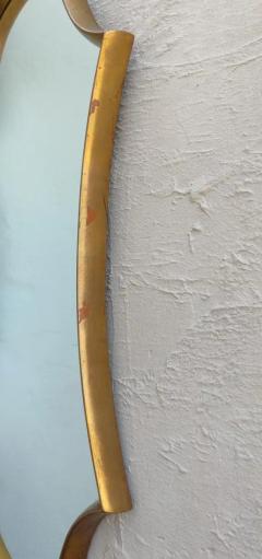  La Barge LaBarge Attr Mid Century Modern Gilt Wood Frame Shield Crest Shaped Mirror 1960s - 3235072