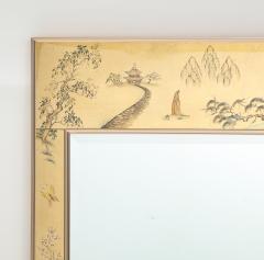  La Barge LaBarge Gold Leaf Chinoiserie Mirror - 2491889