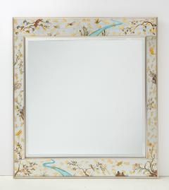  La Barge LaBarge Silver Leaf Chinoiserie Mirror - 2715756