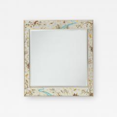  La Barge LaBarge Silver Leaf Chinoiserie Mirror - 2721132