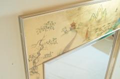  La Barge Pair of Substantial LaBarge Reverse Painted Chinoiserie Mirrors - 2124416