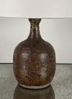  La Borne Potters Gr s Pyrit Glazed Stoneware Lamp by La Borne Pottery France - 3616642