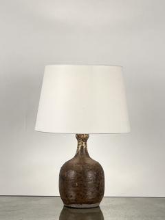  La Borne Potters Gr s Pyrit Glazed Stoneware Lamp by La Borne Pottery France - 3616646